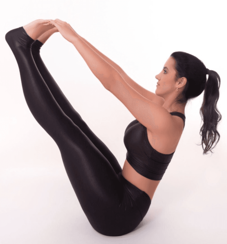 Prática de pilates — controle e precisão